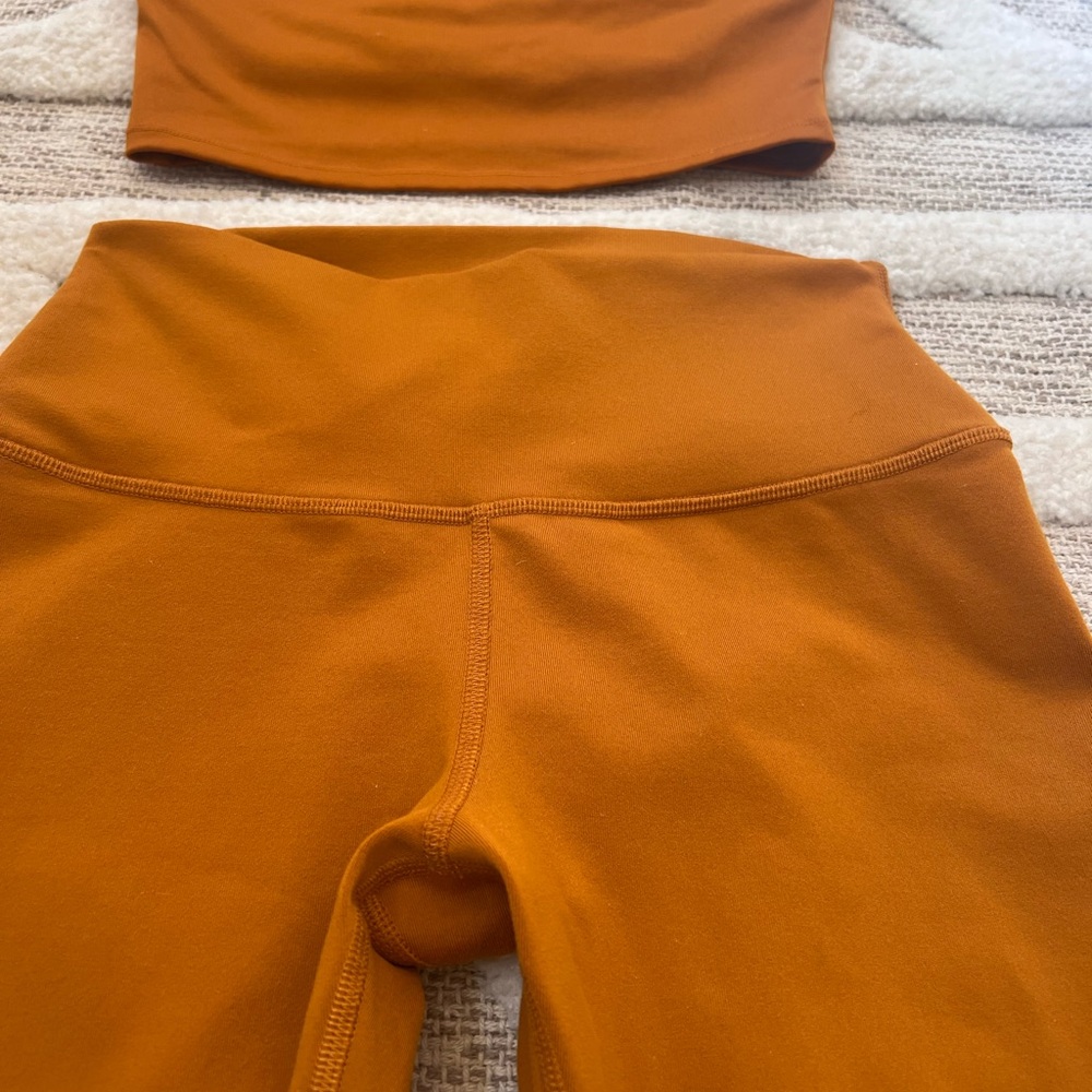 Set! ALO Yoga Bronze Edition High Waist Airbrush Legging Tank Set Small - Picture 5 of 8